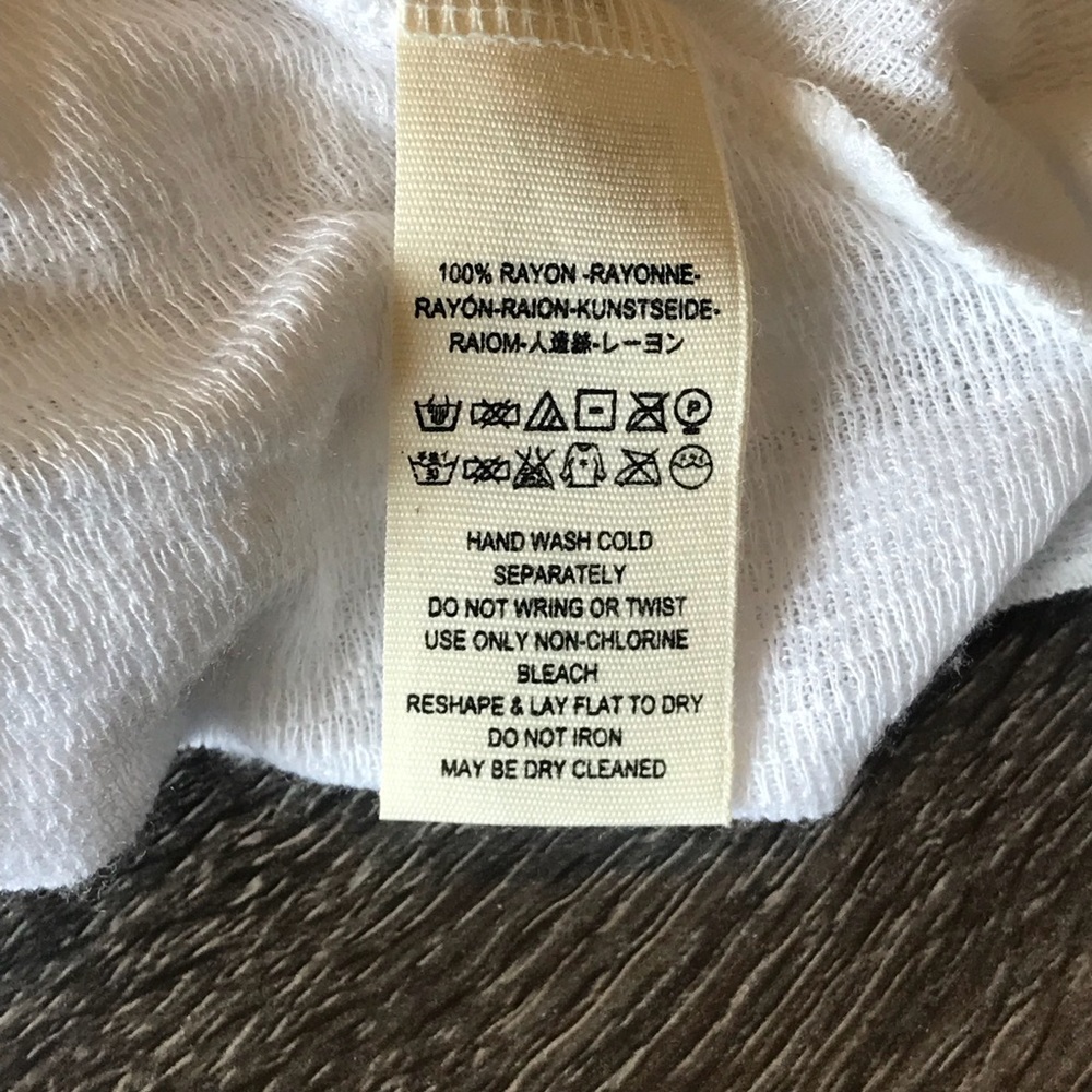 Free People White Ruffle Top Small - Picture 6 of 6